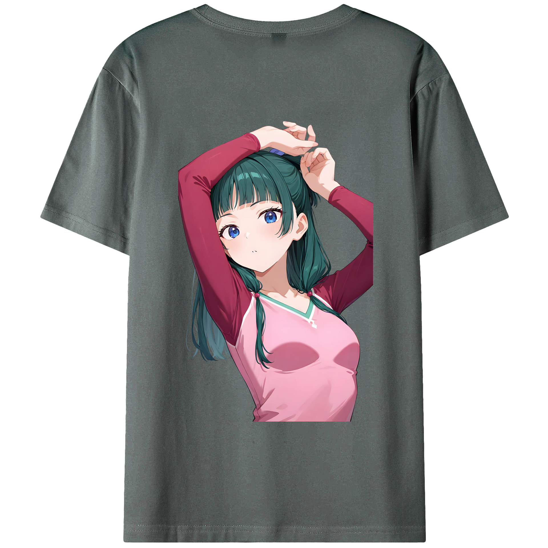 （画像用） 薬屋のひとりごと The Apothecary Diaries 綿100％ メンズ半袖Tシャツ（バックプリント） 通気性